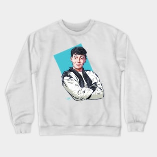 Matthew Broderick - An illustration by Paul Cemmick Crewneck Sweatshirt